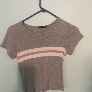 Brandy Melville Grey & Purple Top